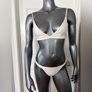 NWT VENUS Ivory Triangle Low Rise Bikini Set